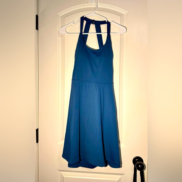 Backless Twisted Flare Mini Dance Active Dress w pads medium long - Picture 3 of 8